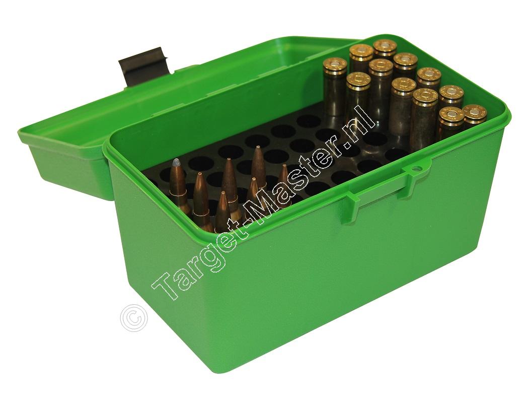 MTM H50XL DELUXE Ammo Box GREEN content 50